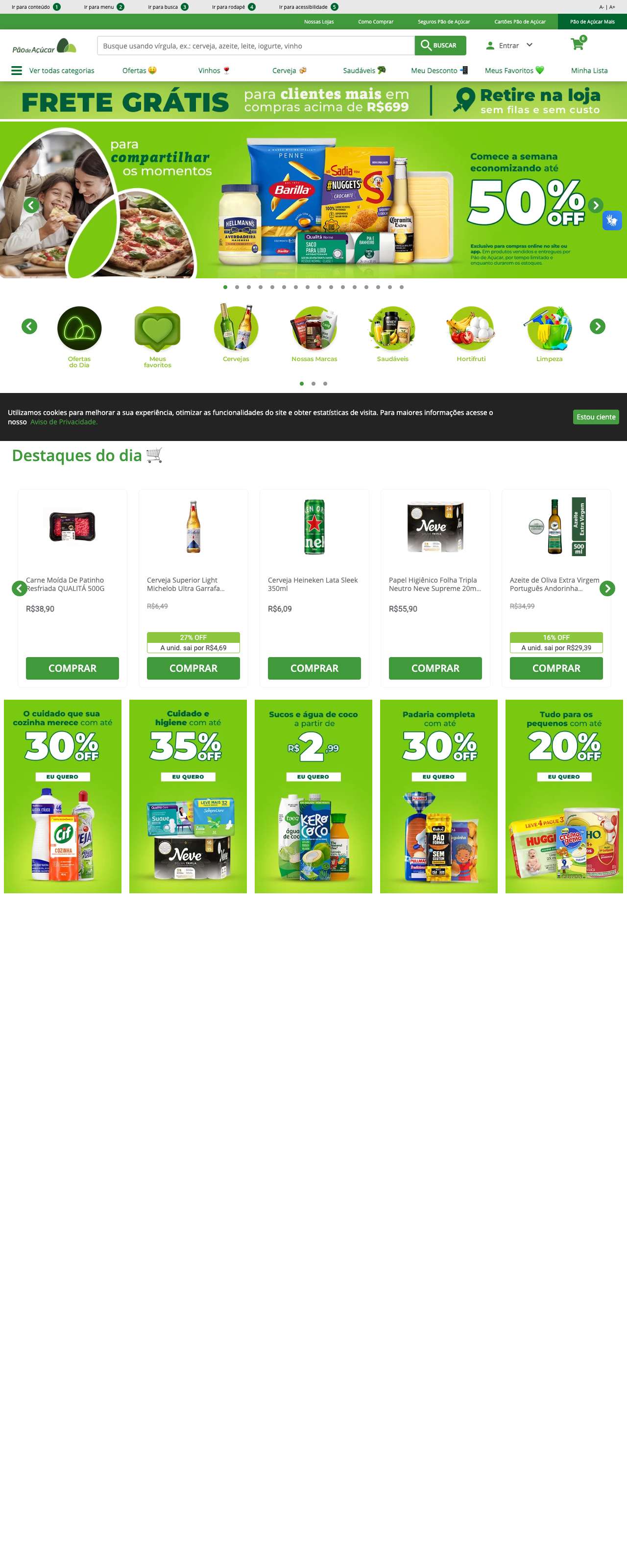 Captura relacionada a Pão de Açúcar | Supermercado Online